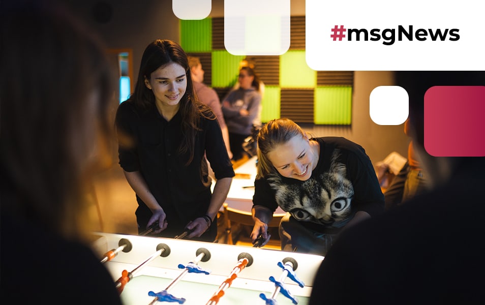 msg News: teambuilding, new colleagues, successful relay and material collection