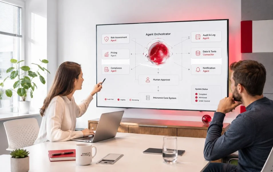 Odborníci analyzujú agentický AI systém v poisťovni s ľudským dohľadom&nbsp;